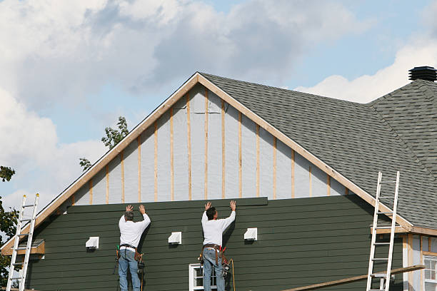 Professional Siding Repair technician working in Franktown, CO